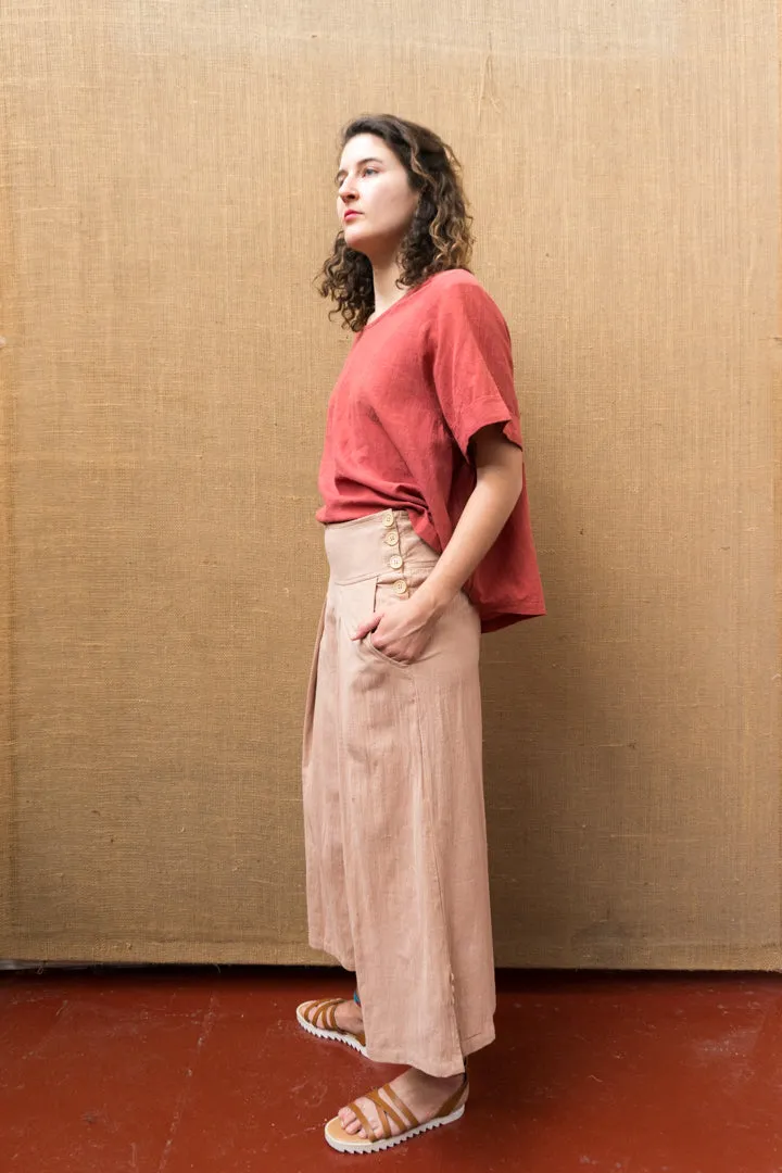 Pleat Wide Leg Pants - Himalayan Rhubarb sold by Anjelms product image thumbnail 2