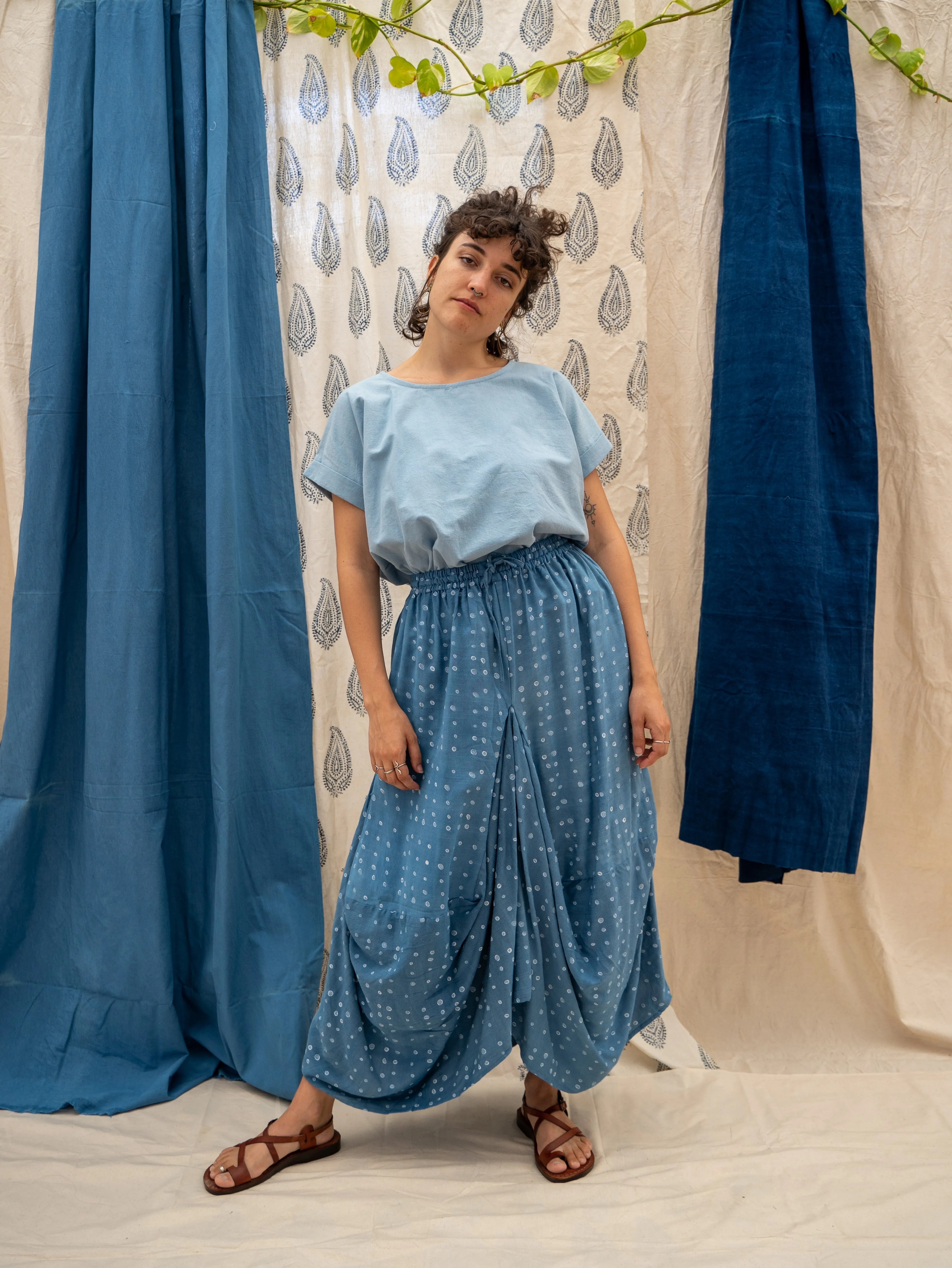 Nepalese Skirt - Polka Dot Print sold by Anjelms