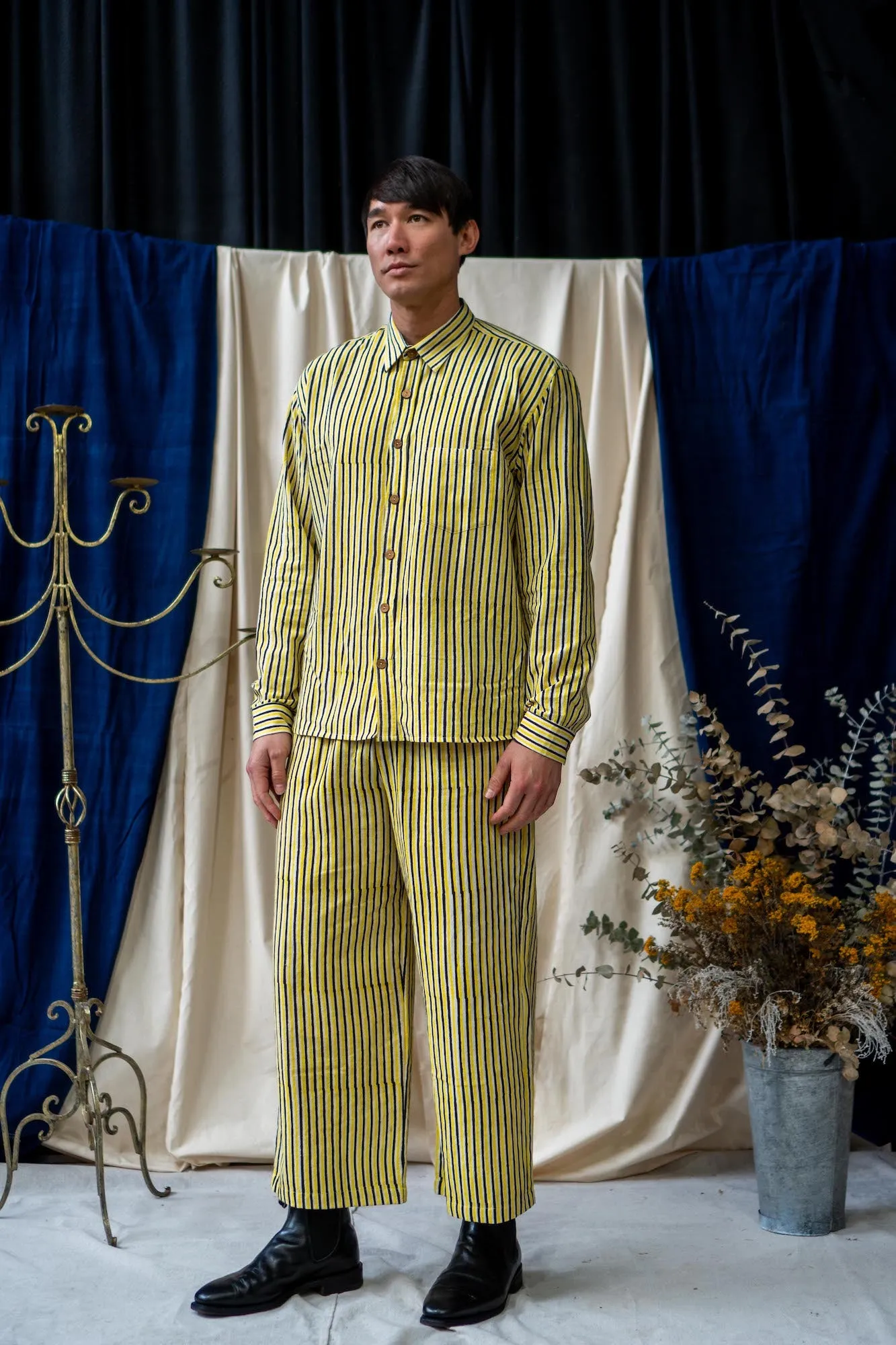 Long Sleeve Unisex Print Shirt – 2 Colourways sold by Anjelms