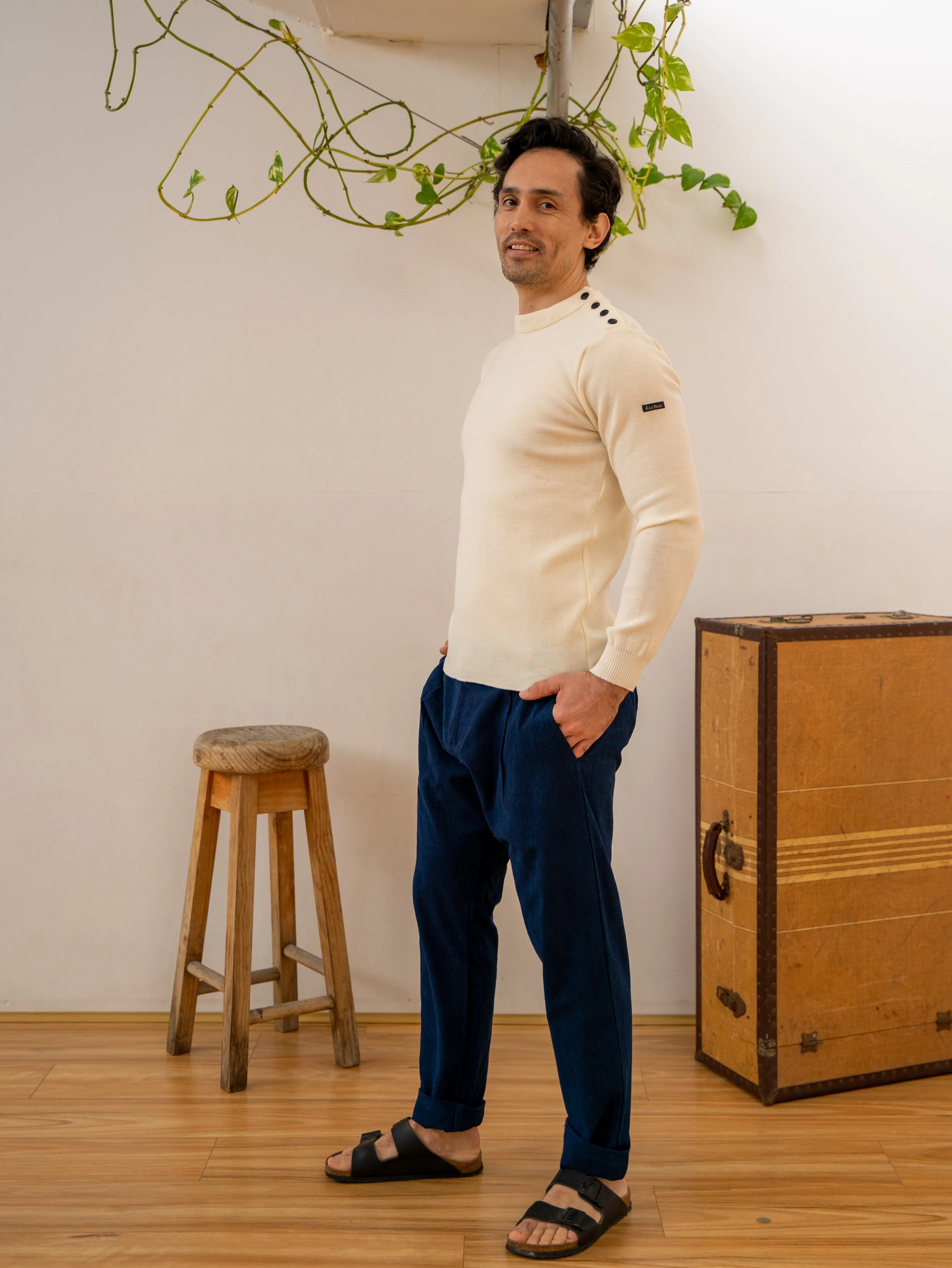 Sweater Merino Man - Natural sold by Anjelms