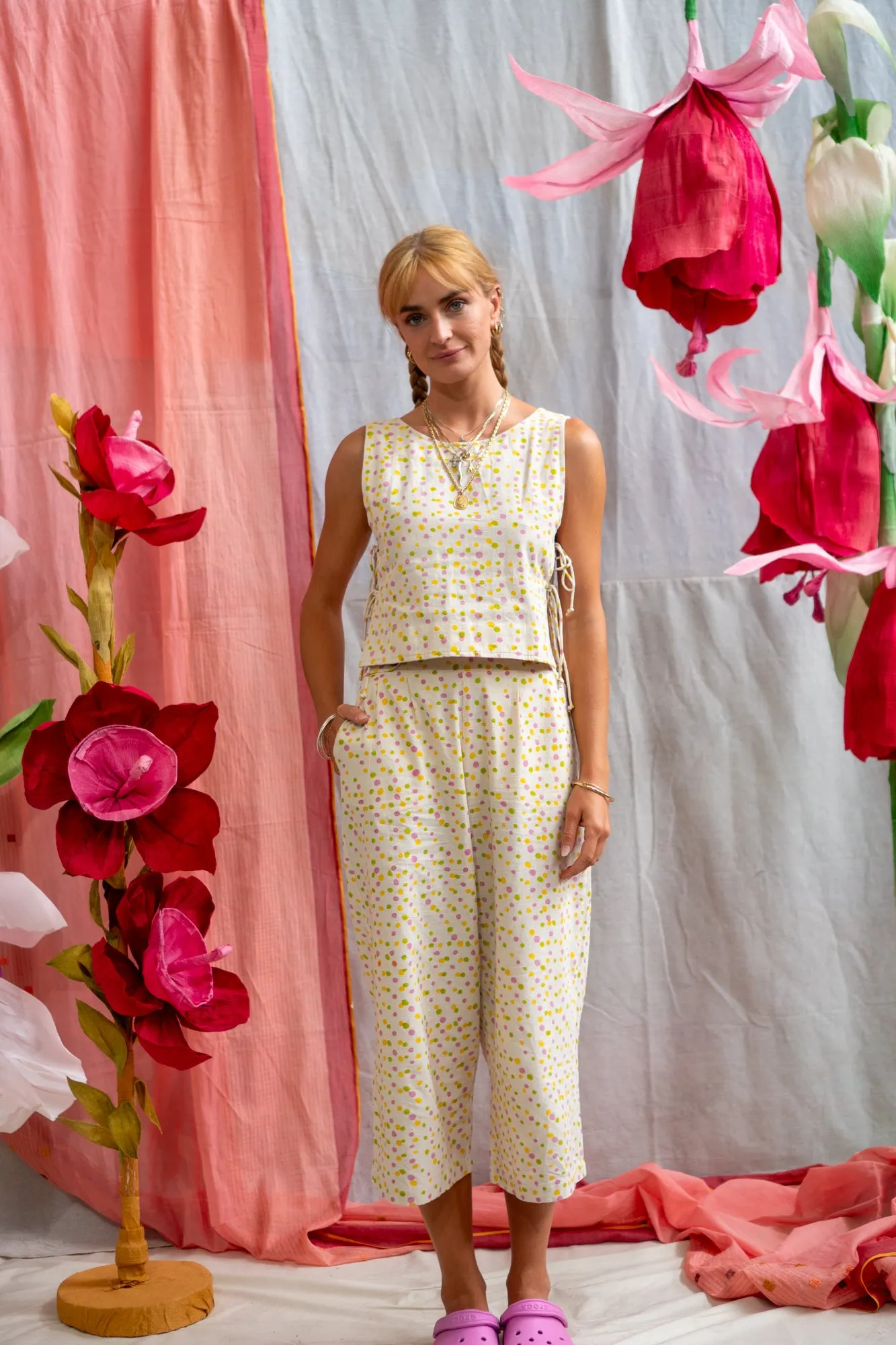 Tank Tie Top – Confetti Print sold by Anjelms