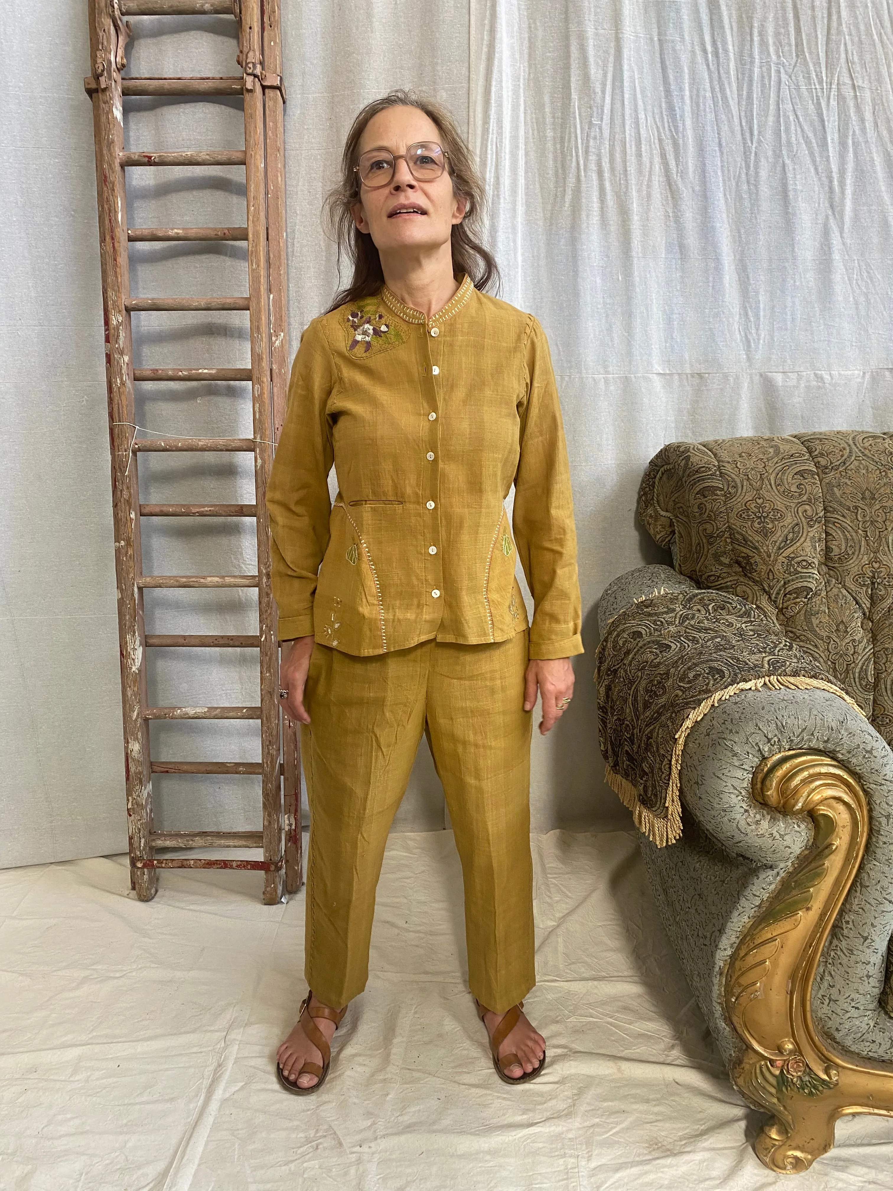 Calotropis Shirt – turmeric sold by Anjelms