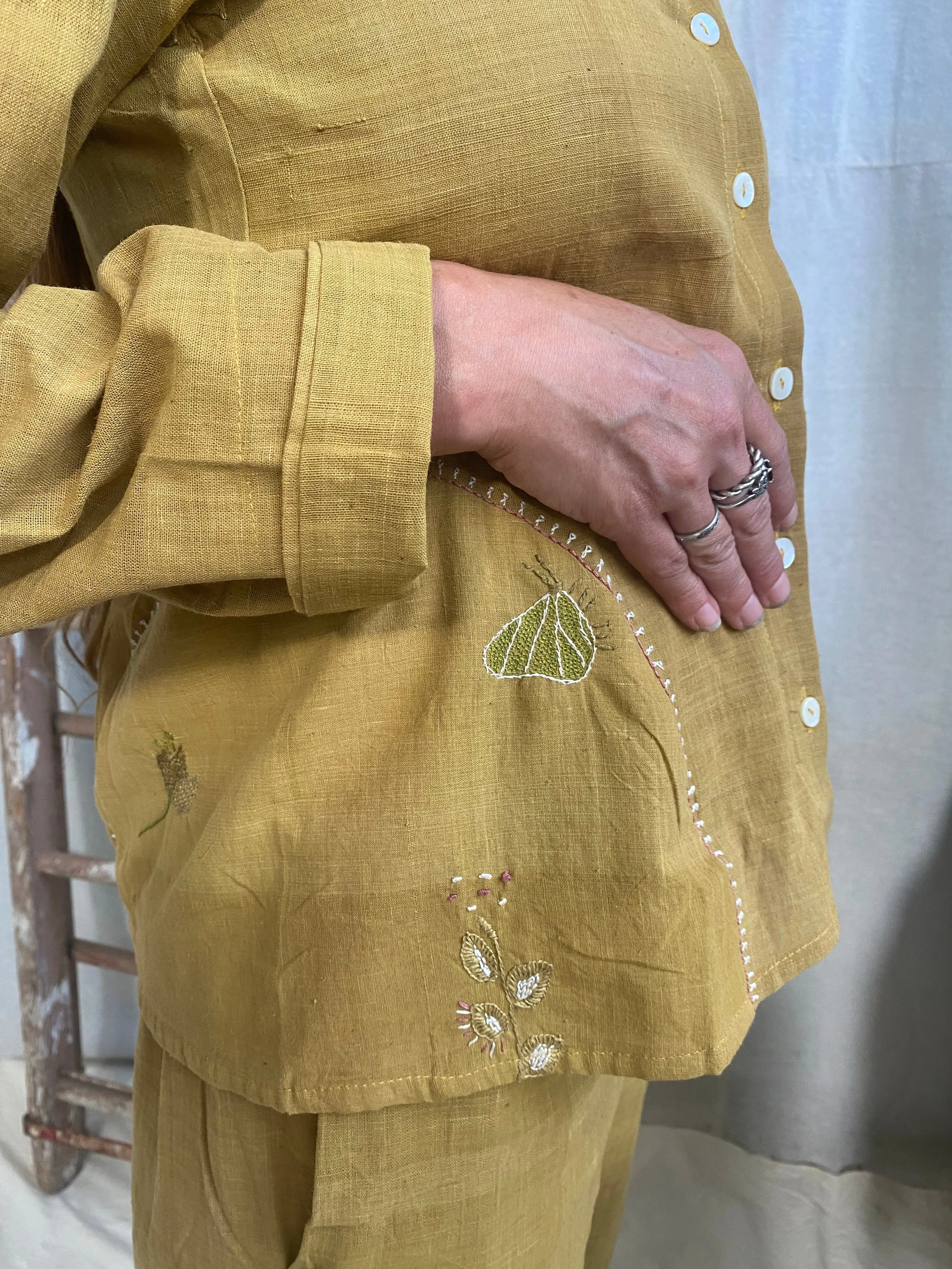 Calotropis Shirt – turmeric sold by Anjelms product image thumbnail 2