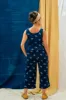 3/4 Tie Pants - Hands Print on Indigo sold by Anjelms