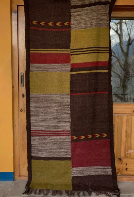 Kullvi Whims Multi Colourblock Shawl sold by Anjelms