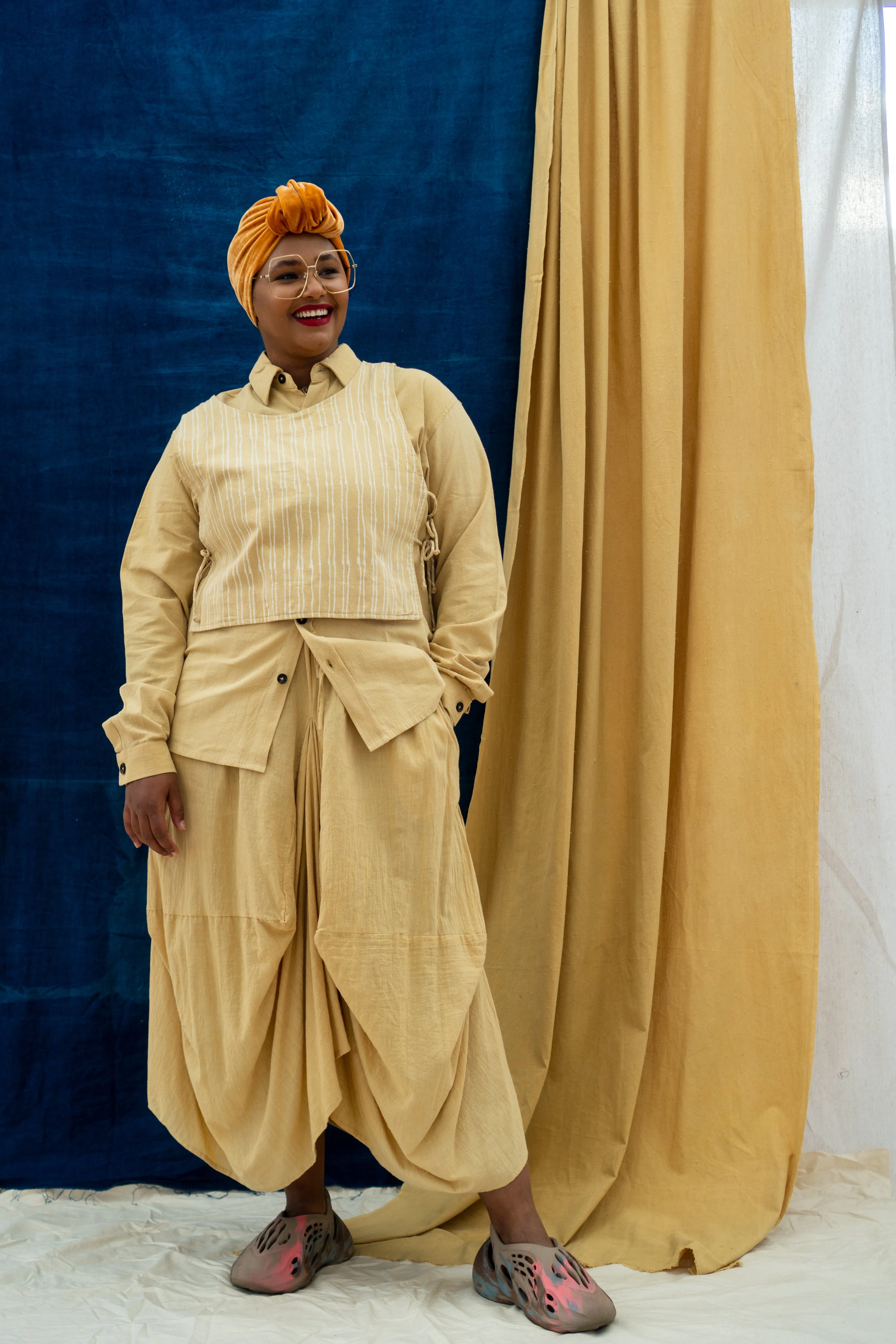 Tank Tie Top - White Stripe on Pomegranate sold by Anjelms