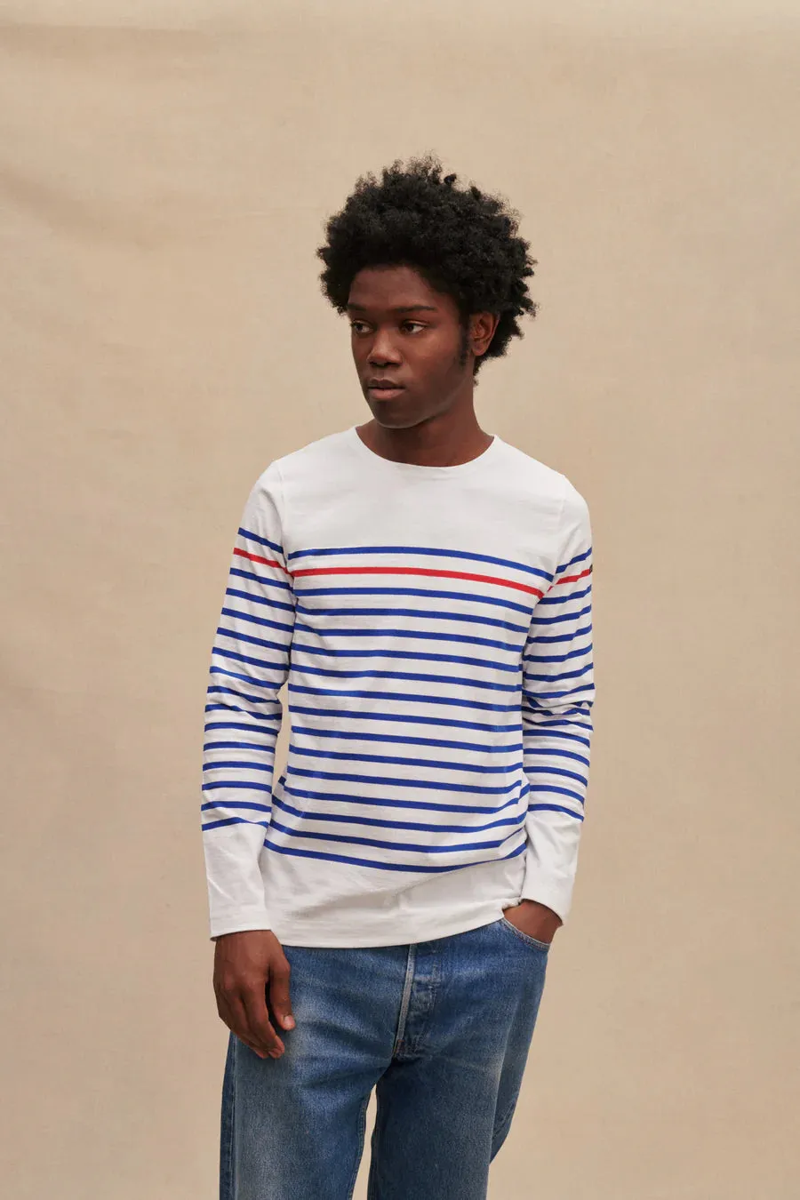 Le Minor Mariniere with Side Slits D69 Base/White sold by Anjelms product image thumbnail 2