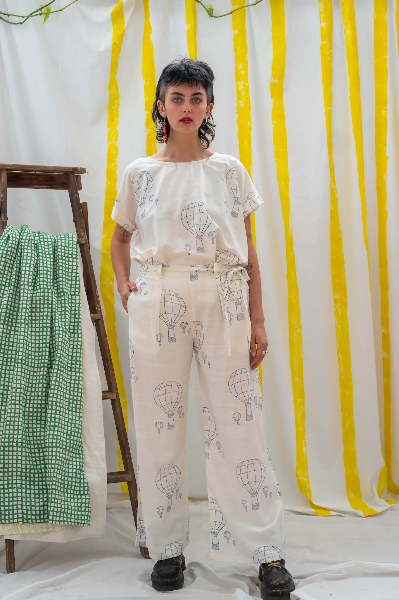 Tie Pants - Balloon Print sold by Anjelms