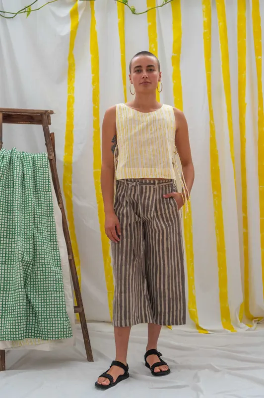 ¾ Tie Pants - Kashish Stripes sold by Anjelms