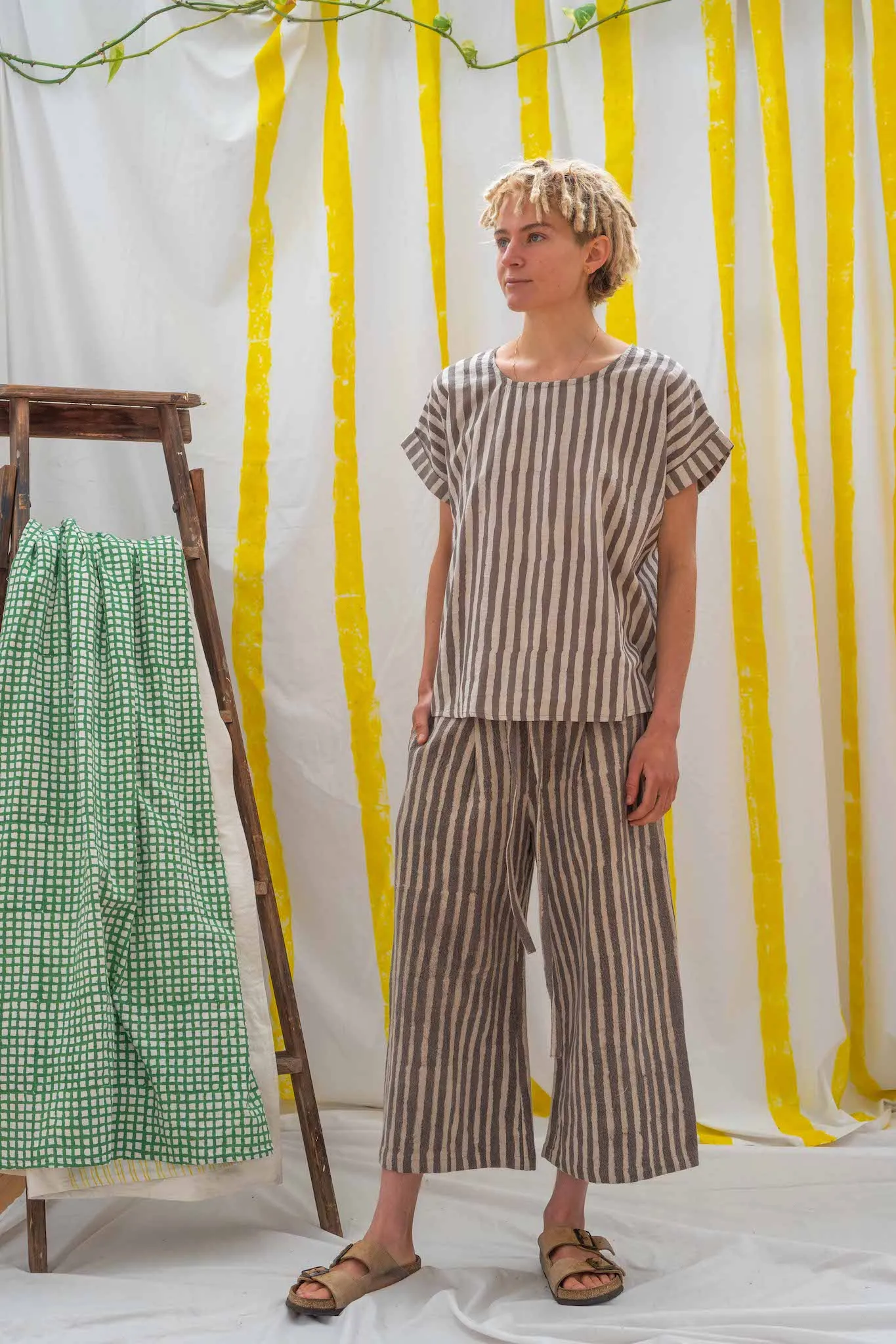 ¾ Tie Pants - Kashish Stripes sold by Anjelms product image thumbnail 4