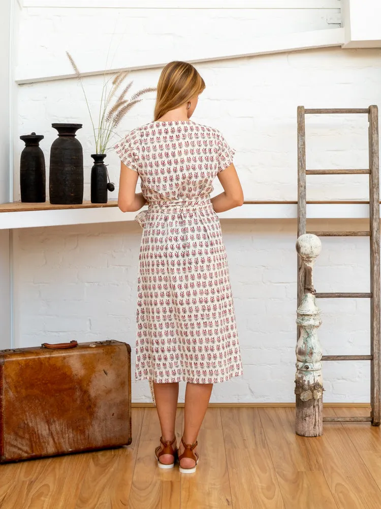 Tie Wrap Dress - Arabesque sold by Anjelms product image thumbnail 4