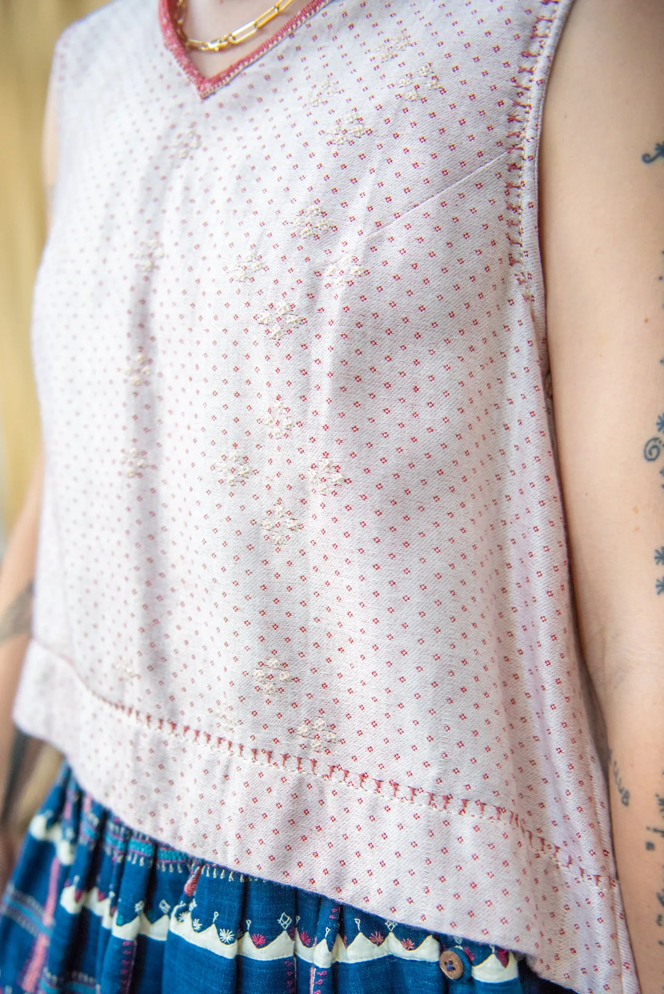 Embroidered Tank Blouse sold by Anjelms product image thumbnail 2