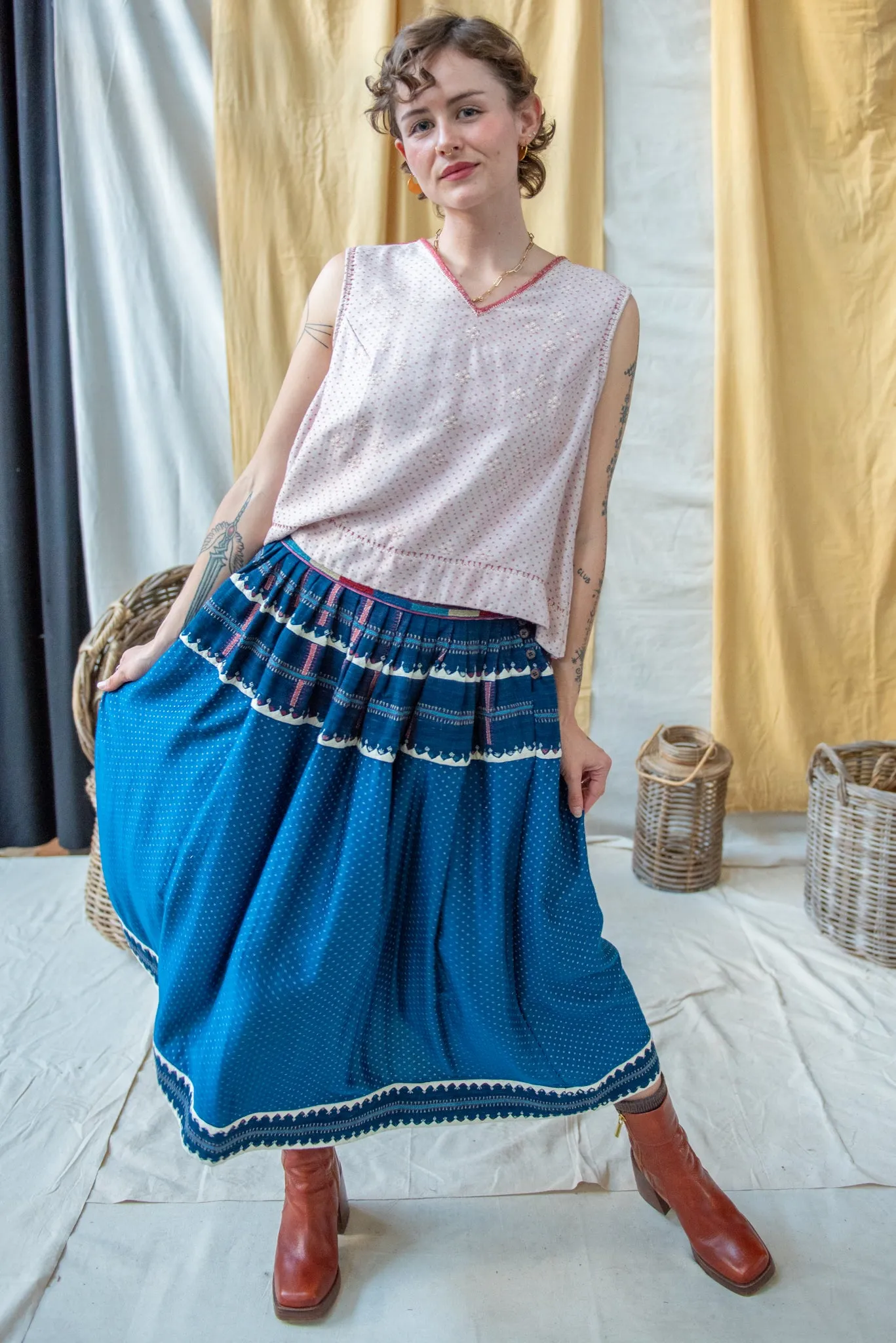 Embroidered Tank Blouse sold by Anjelms product image thumbnail 4