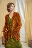 Silk Velvet Kimono Jacket - Turmeric sold by Anjelms