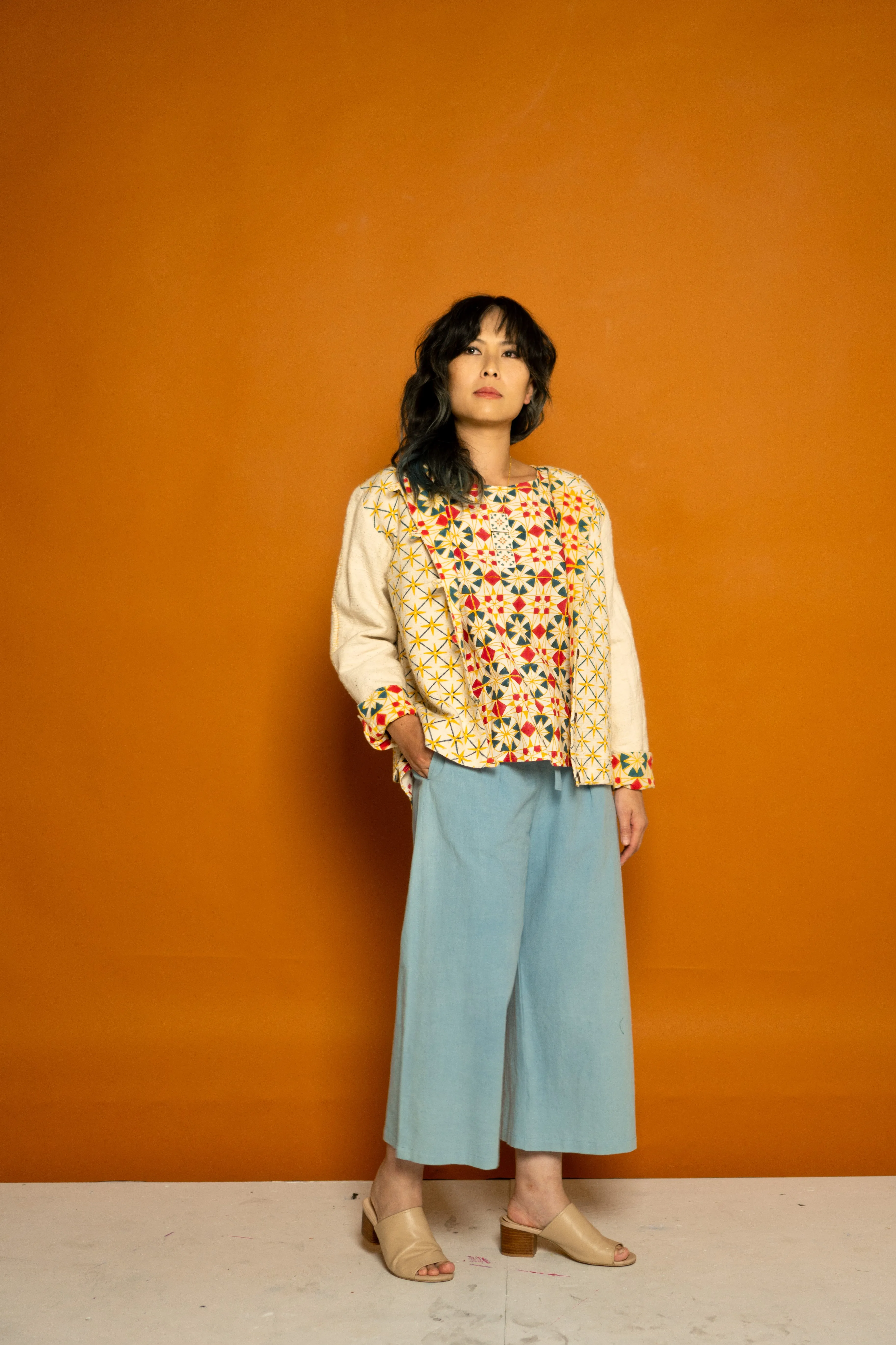 Reversible Jacket - Parcheesi & Star Print sold by Anjelms product image thumbnail 2