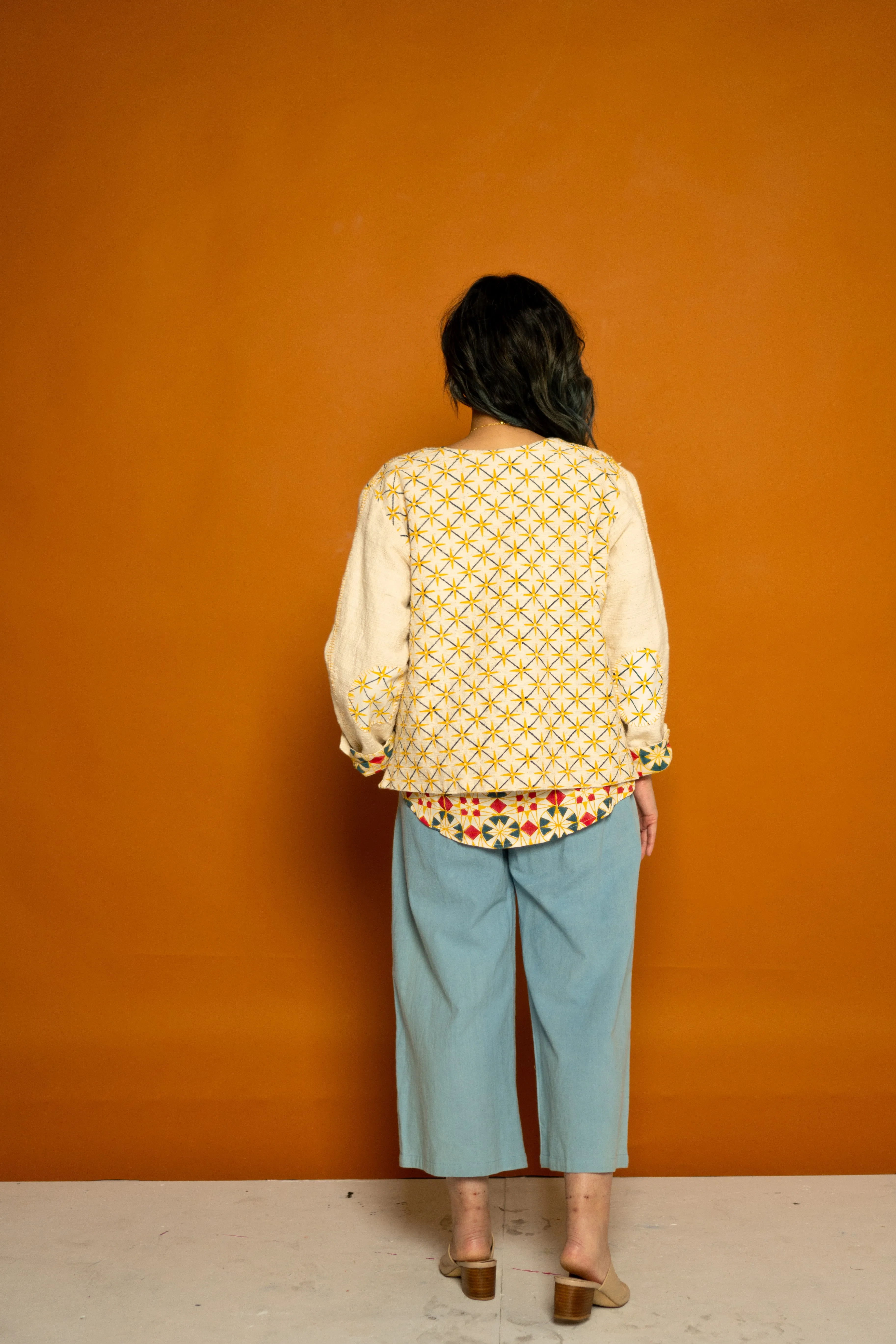 Reversible Jacket - Parcheesi & Star Print sold by Anjelms product image thumbnail 4