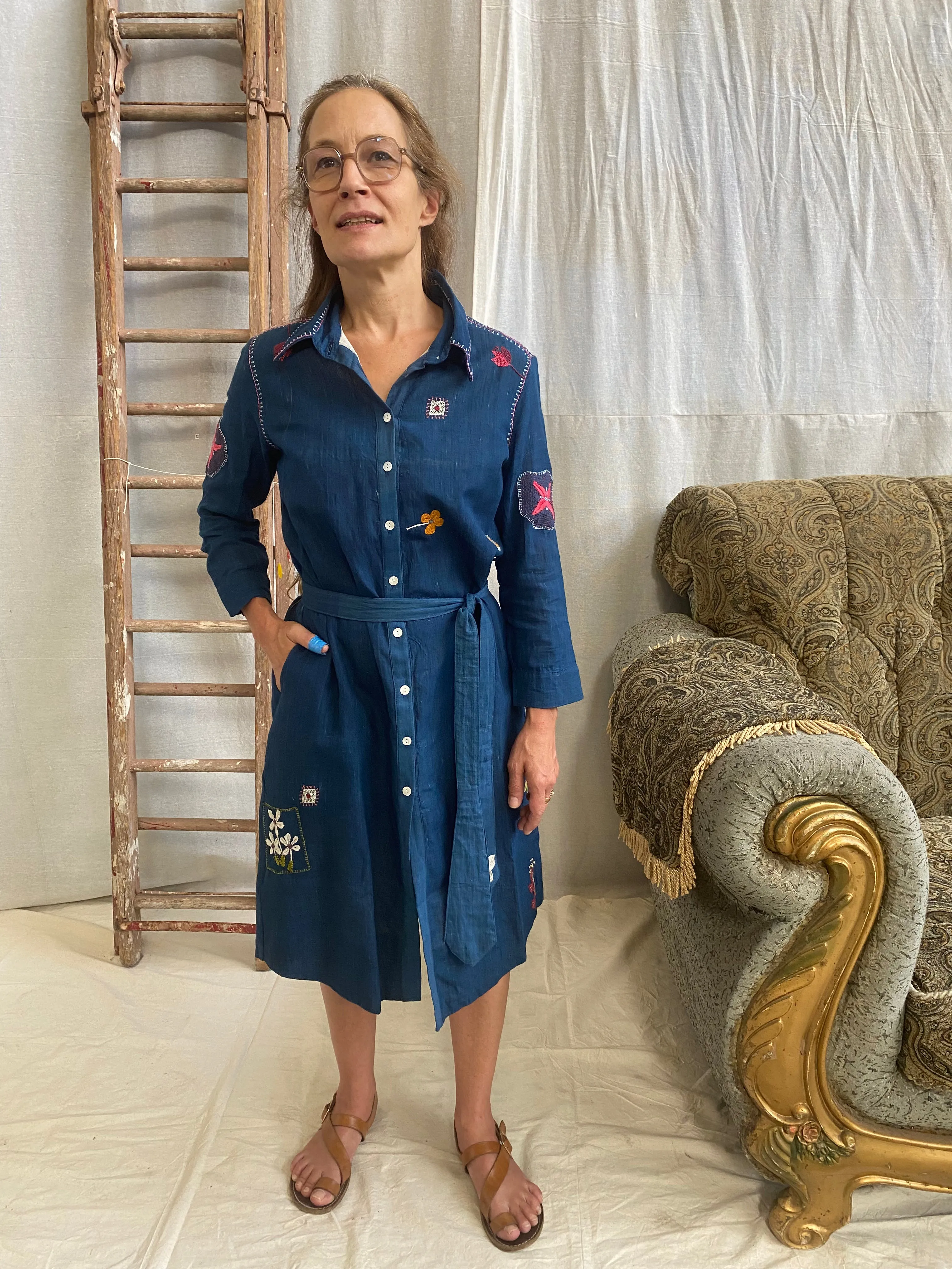 Flowers of Our Valley Shirt Dress – 2 Colourways sold by Anjelms product image thumbnail 2