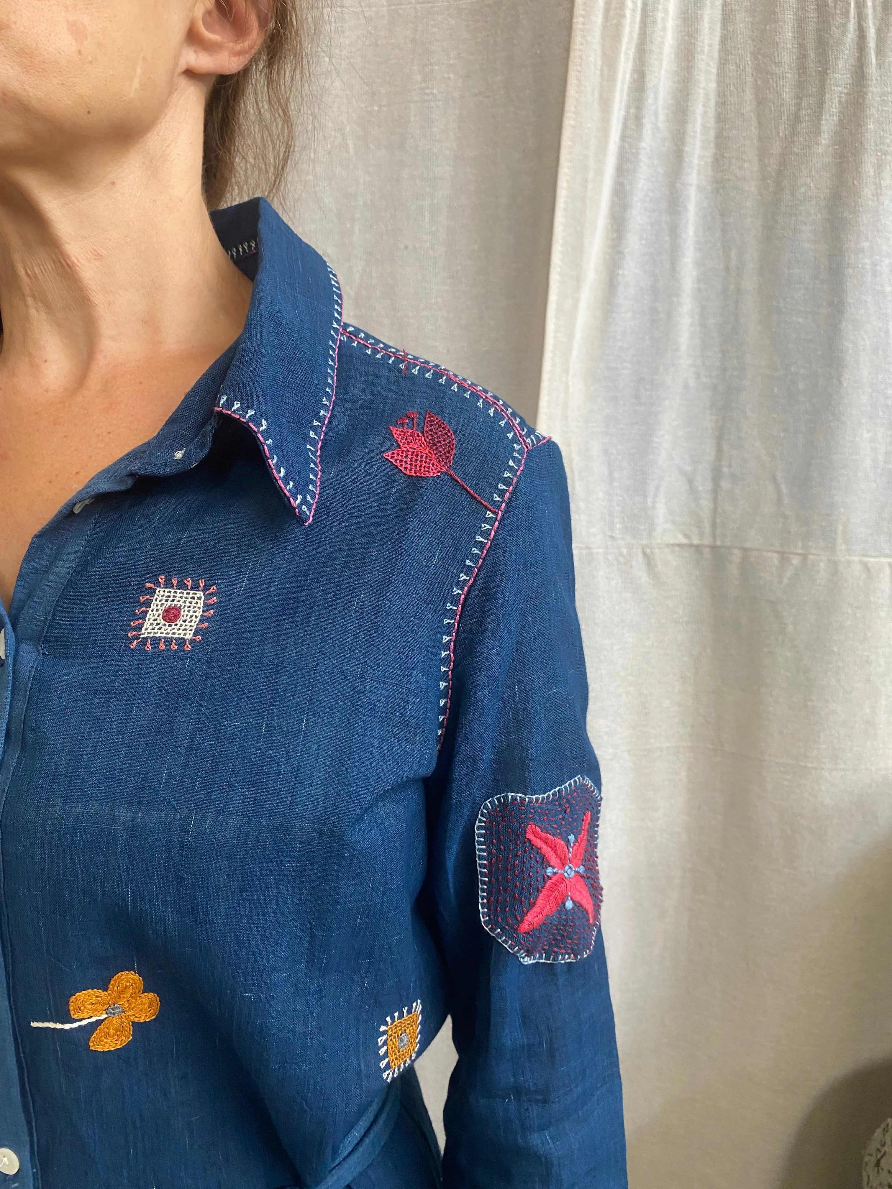 Flowers of Our Valley Shirt Dress – 2 Colourways sold by Anjelms product image thumbnail 4