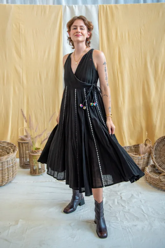 Blue Mormon Wrap Dress – 2 Colourways sold by Anjelms