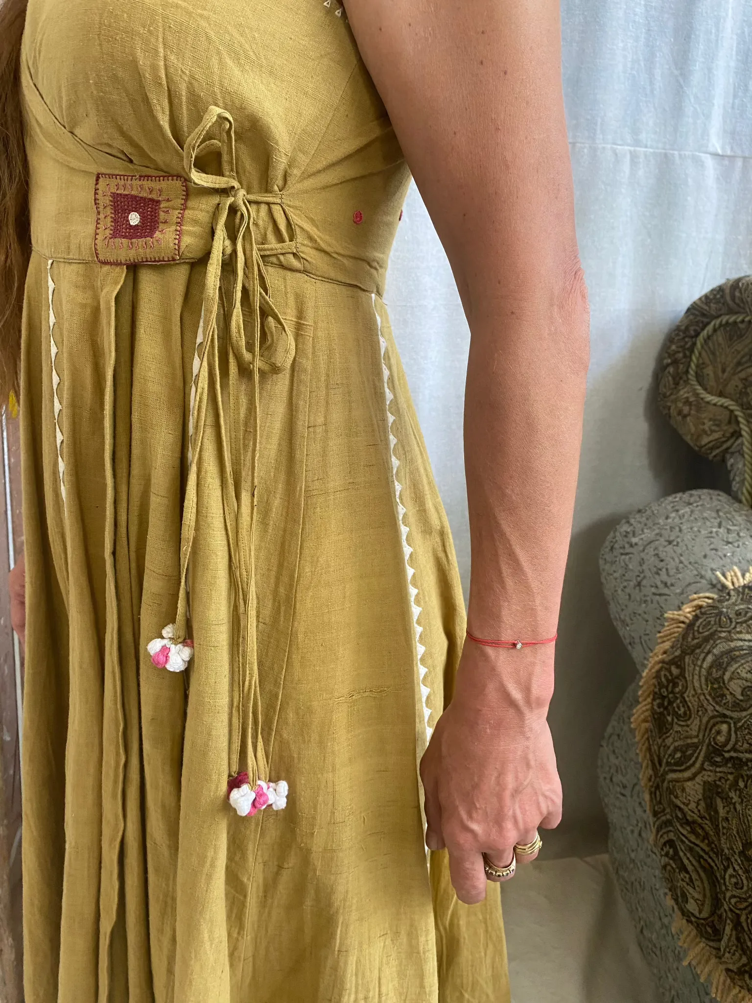 Blue Mormon Wrap Dress – 2 Colourways sold by Anjelms product image thumbnail 5