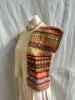 Crop Half Motif Vest – Jacquard/Natural sold by Anjelms