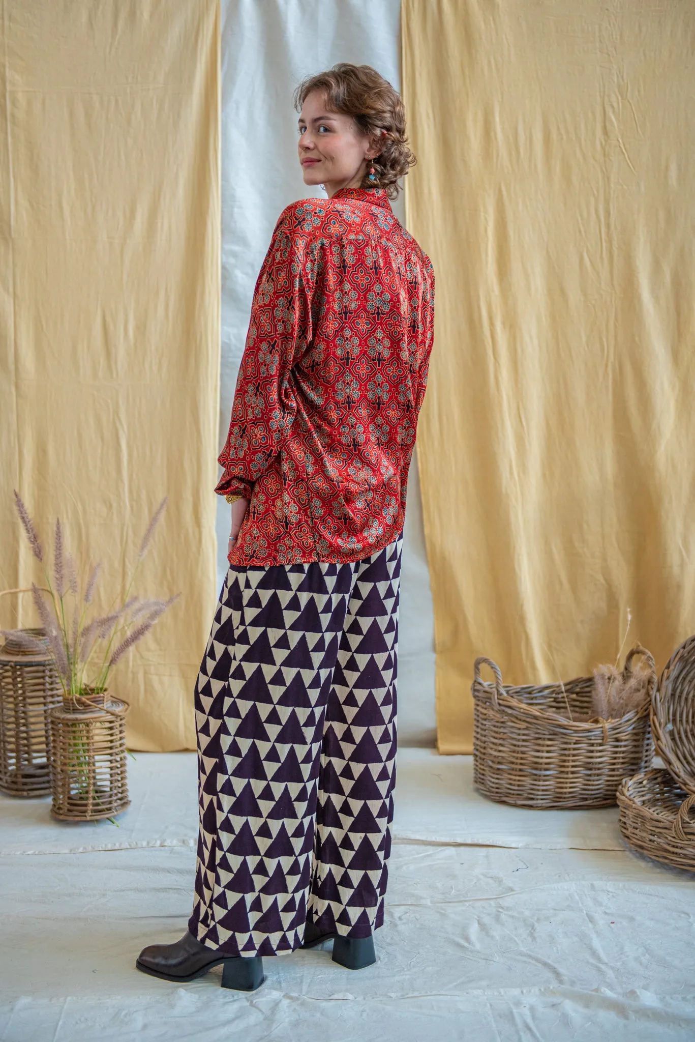 Ajrakh Unisex Shirt – 2 Colourways sold by Anjelms product image thumbnail 5