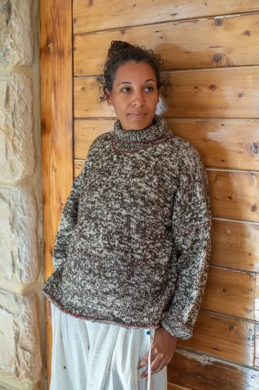 Banki Marled Motif Jumper sold by Anjelms
