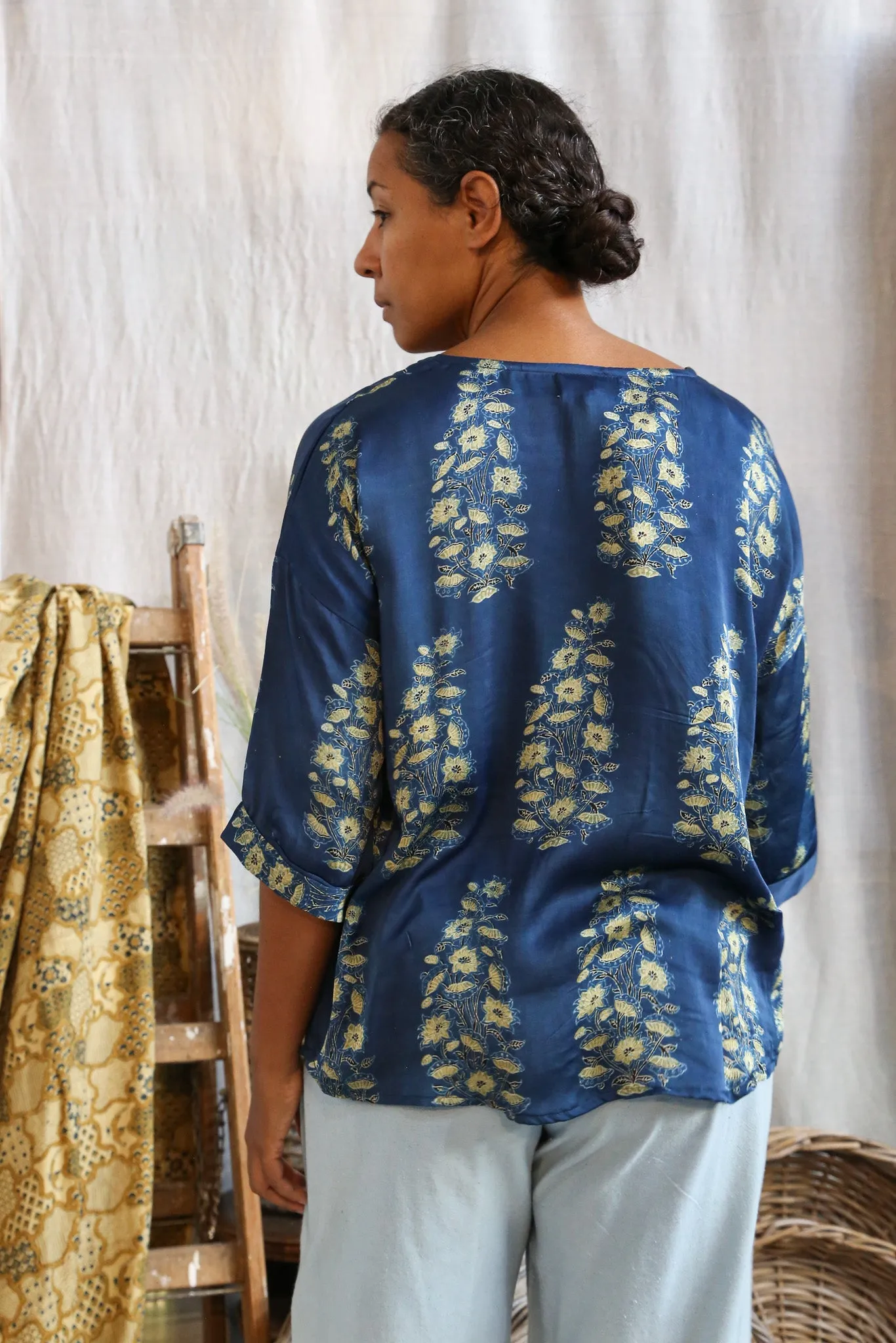 Ajrakh Half Sleeve Top sold by Anjelms product image thumbnail 5