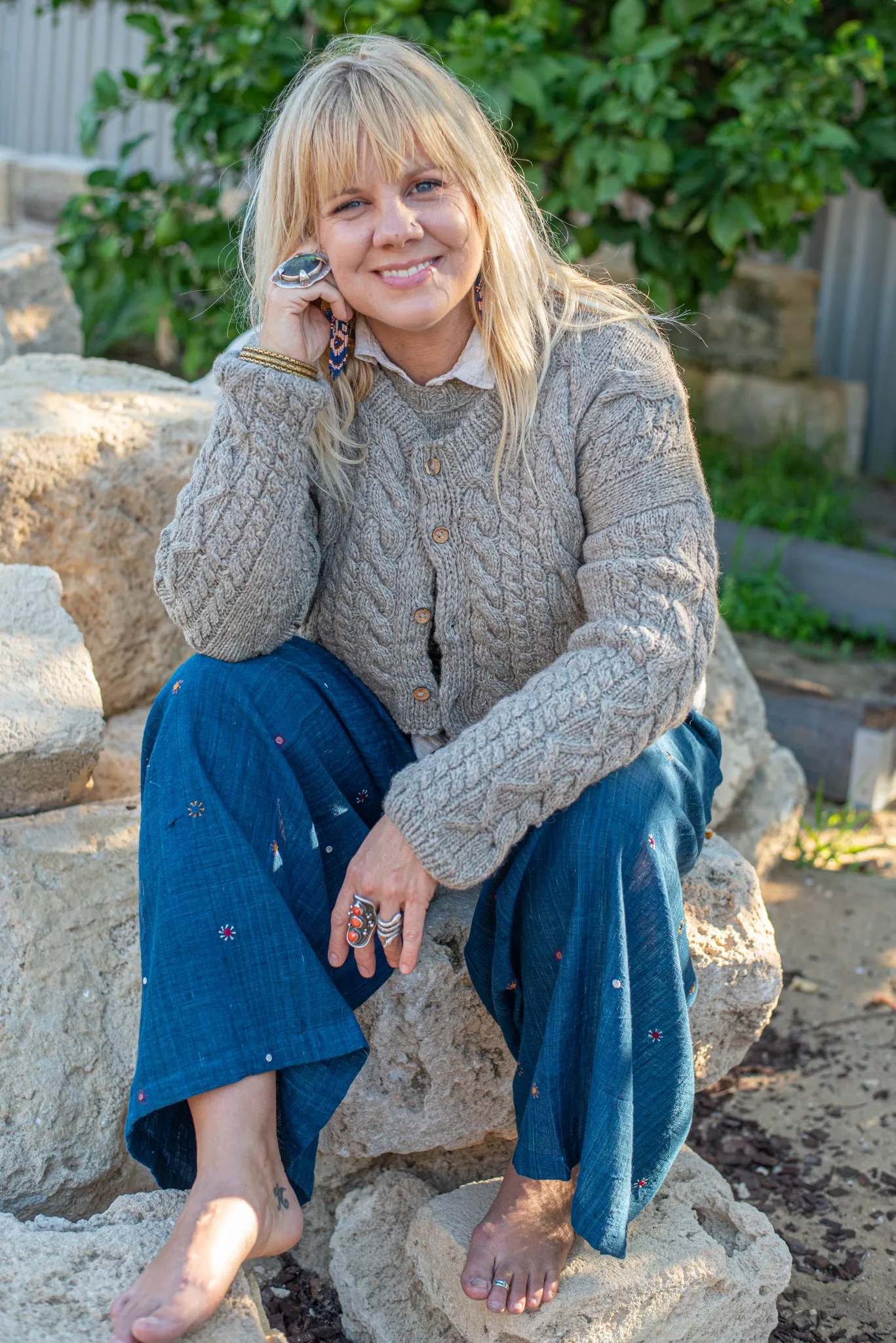 Crop Cable Cardigan sold by Anjelms product image thumbnail 2