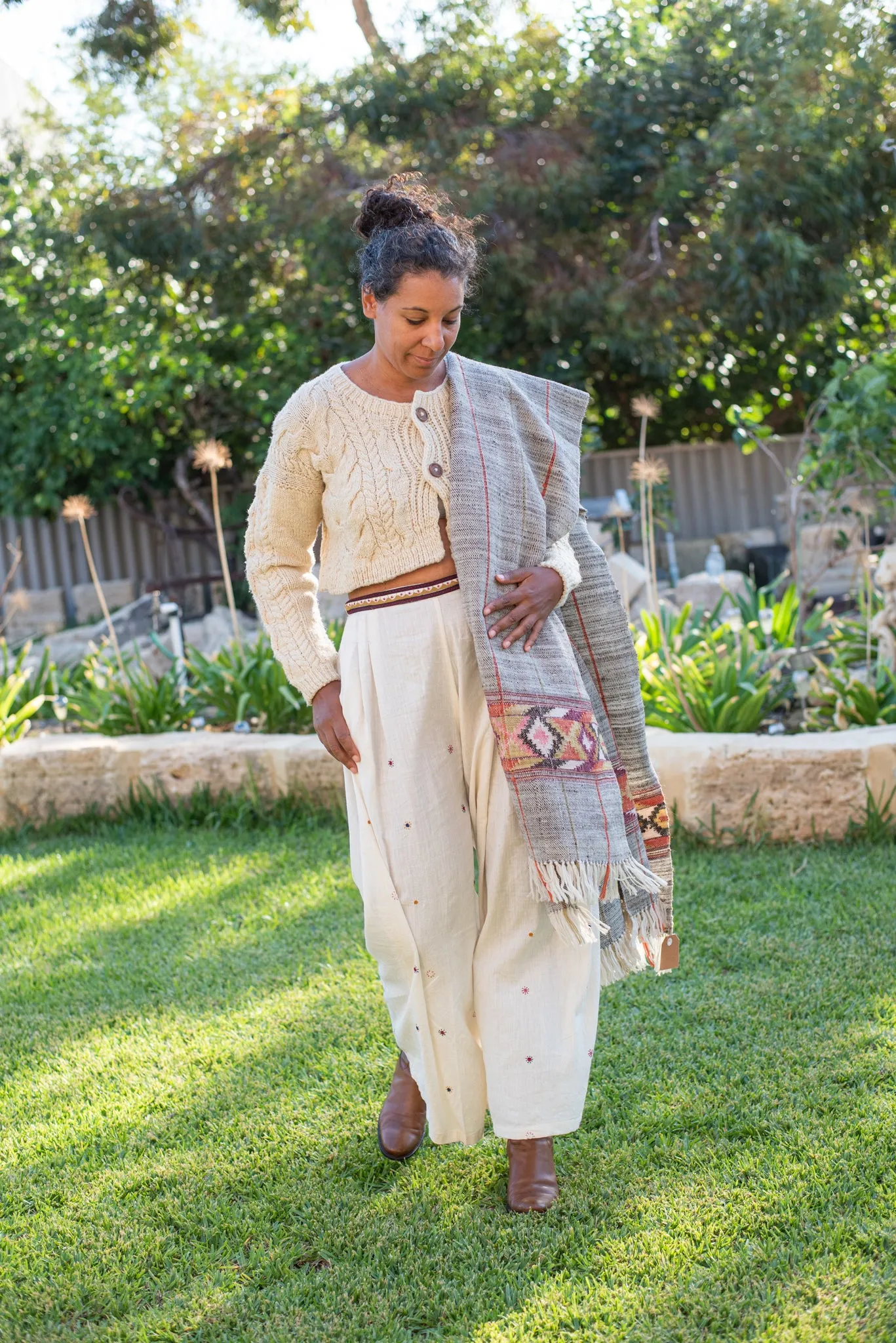 Crop Cable Cardigan sold by Anjelms product image thumbnail 3