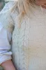 Crop Half Motif Vest – Jacquard/Natural sold by Anjelms