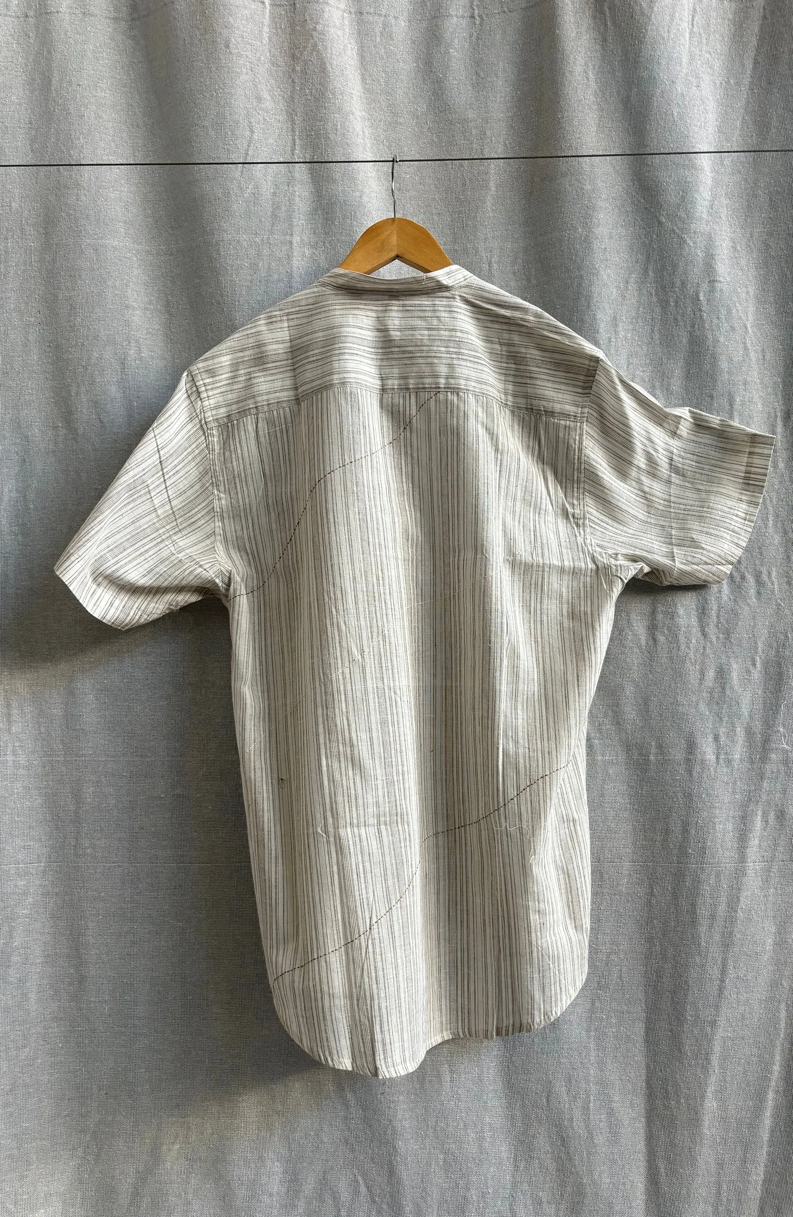 Men Banned Collar Short Sleeved Shirt – 3 Colourways sold by Anjelms product image thumbnail 4