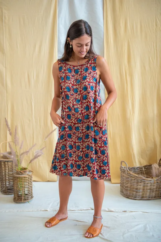 Ajrakh Shift Dress sold by Anjelms