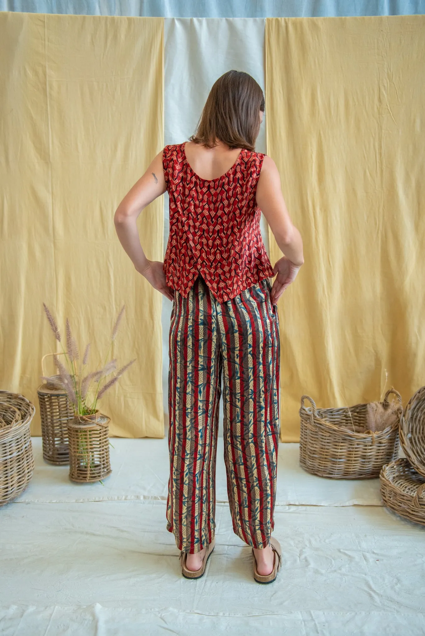 Ajrakh Button Pants sold by Anjelms product image thumbnail 3