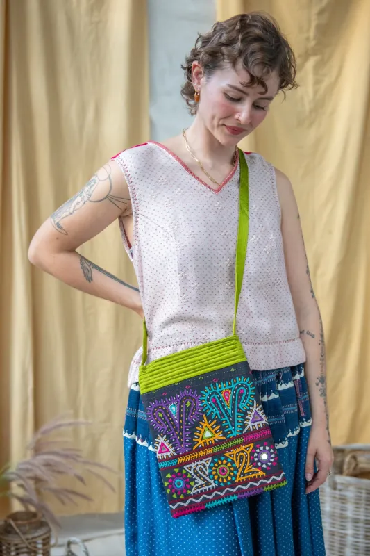 Embroidered Rabari Crossbody Bag sold by Anjelms