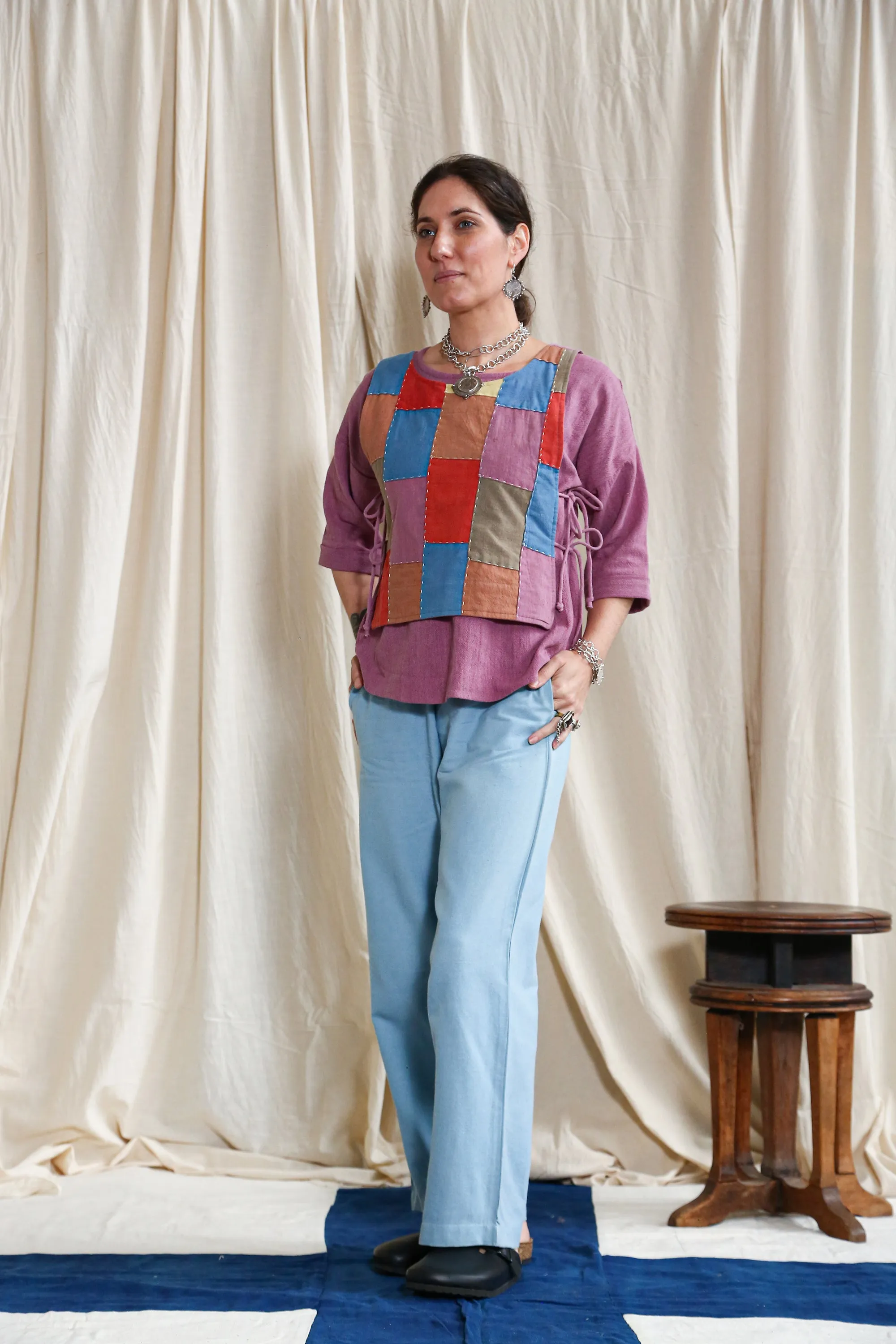 Patchwork Tank Tie Top sold by Anjelms