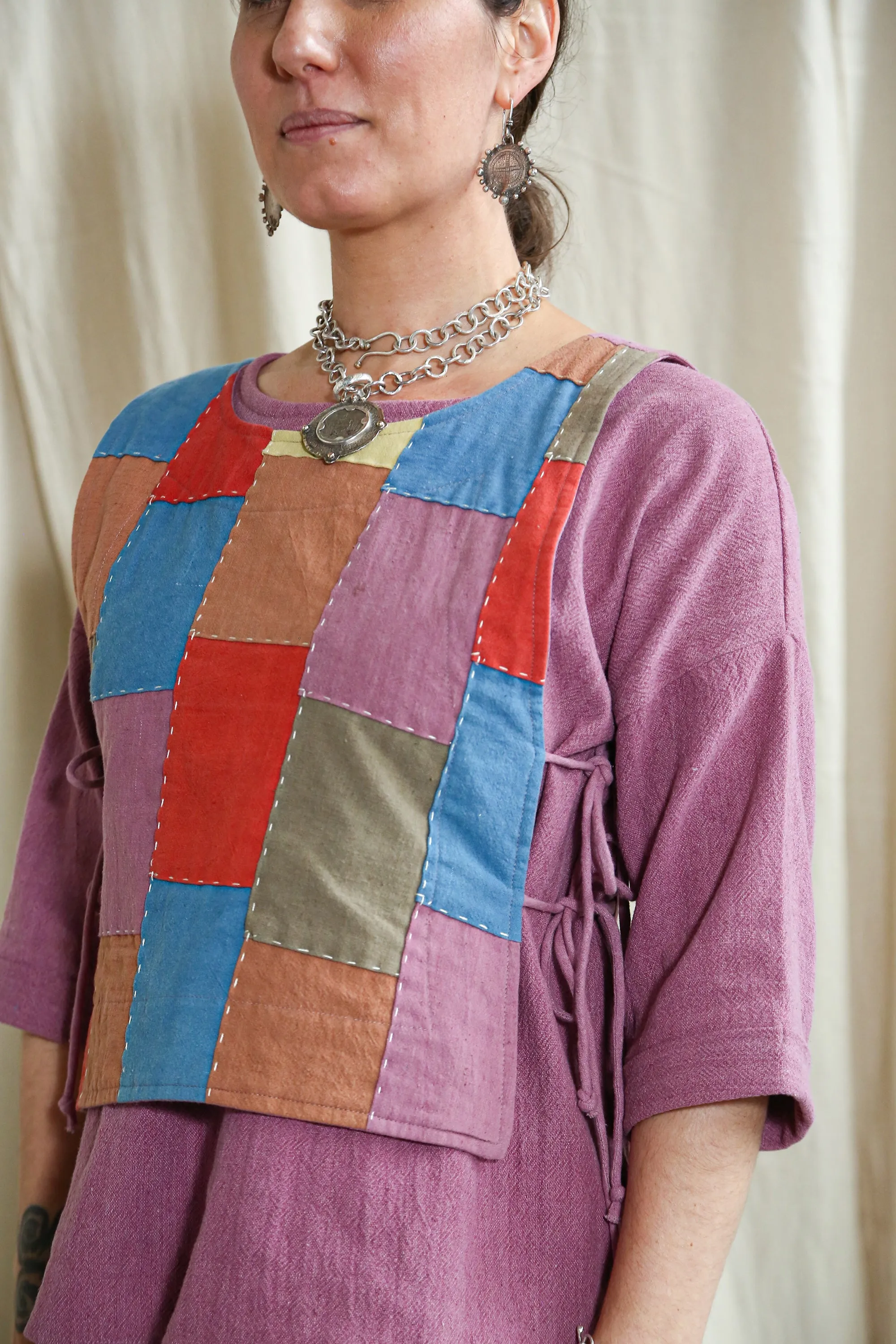 Patchwork Tank Tie Top sold by Anjelms product image thumbnail 4