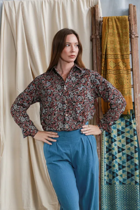 Ajrakh Unisex Cotton Shirt sold by Anjelms