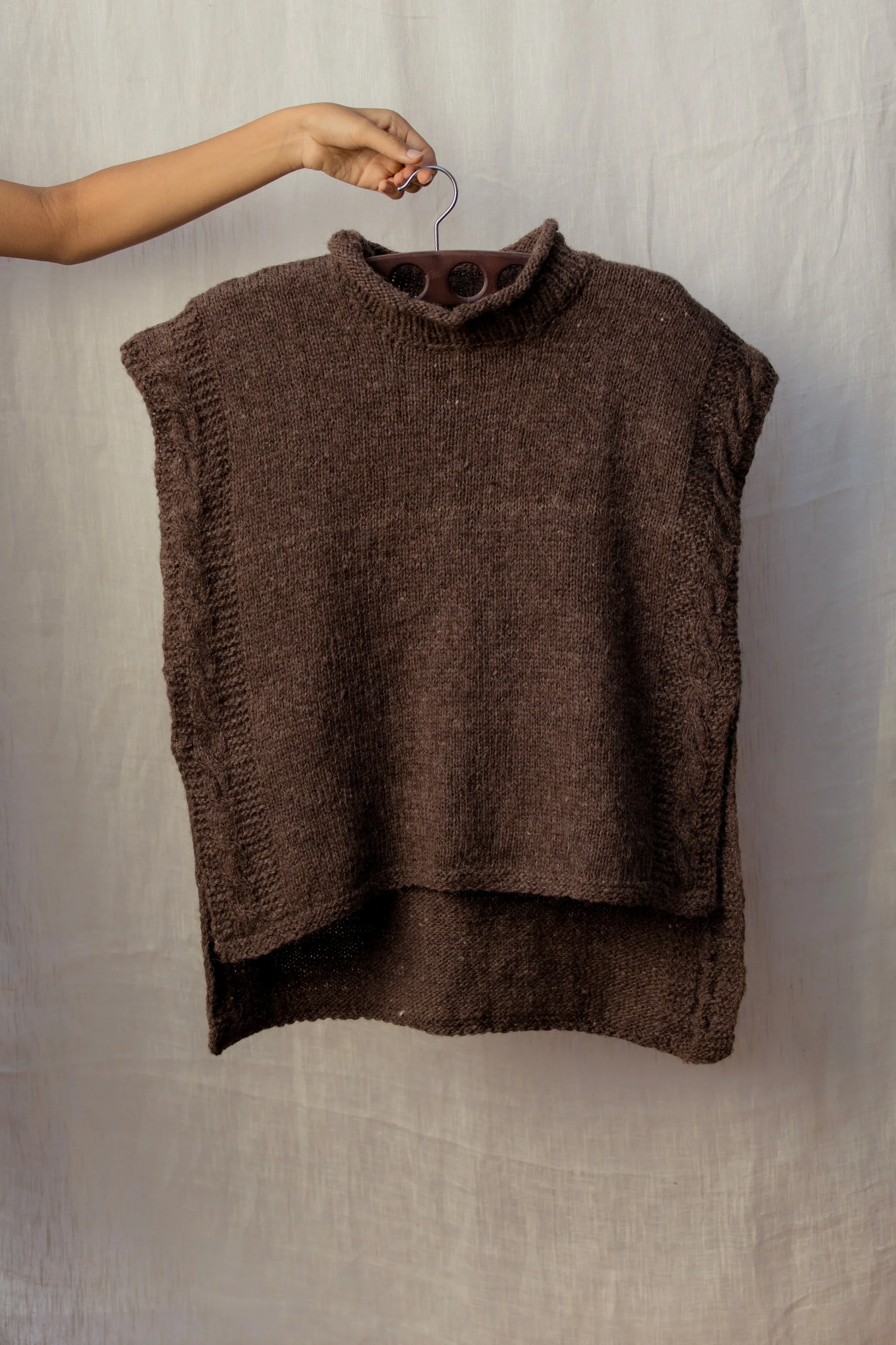 Banki Long Cable Vest sold by Anjelms product image thumbnail 4