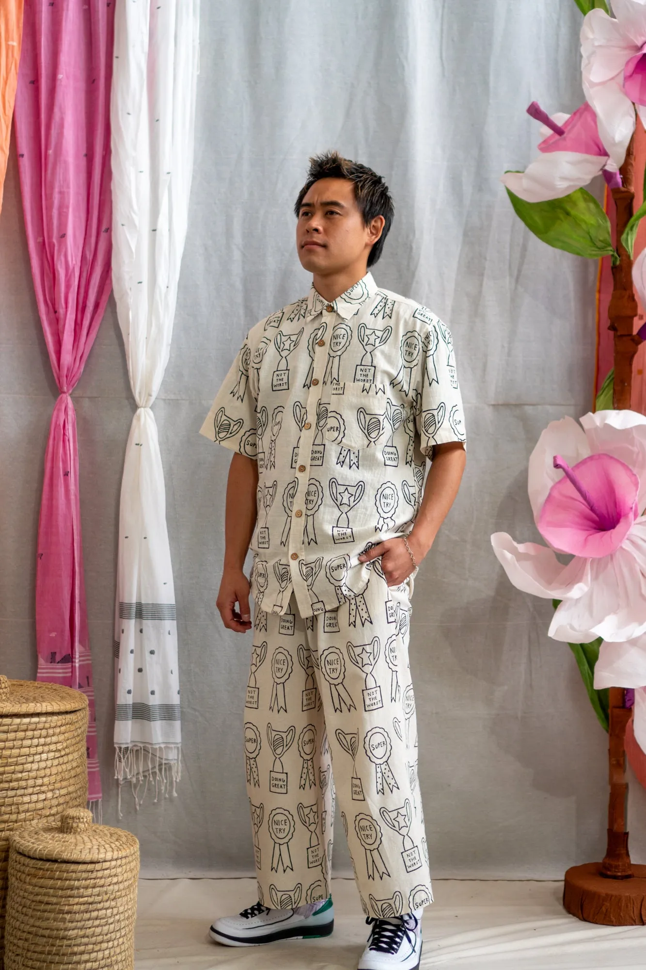 Short Sleeve Unisex Cotton Shirt sold by Anjelms product image thumbnail 2