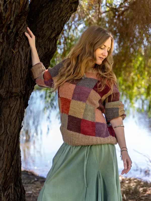 Mosaic Patchwork Jumper sold by Anjelms