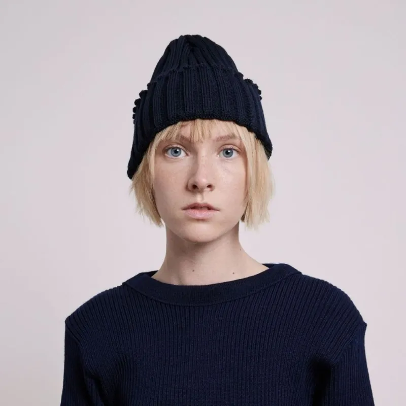 Beanie Ribbed - Navy sold by Anjelms