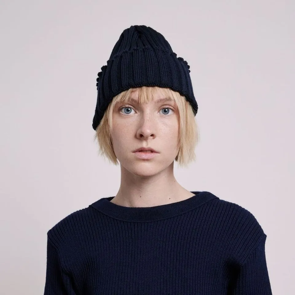 Beanie Ribbed - Navy sold by Anjelms