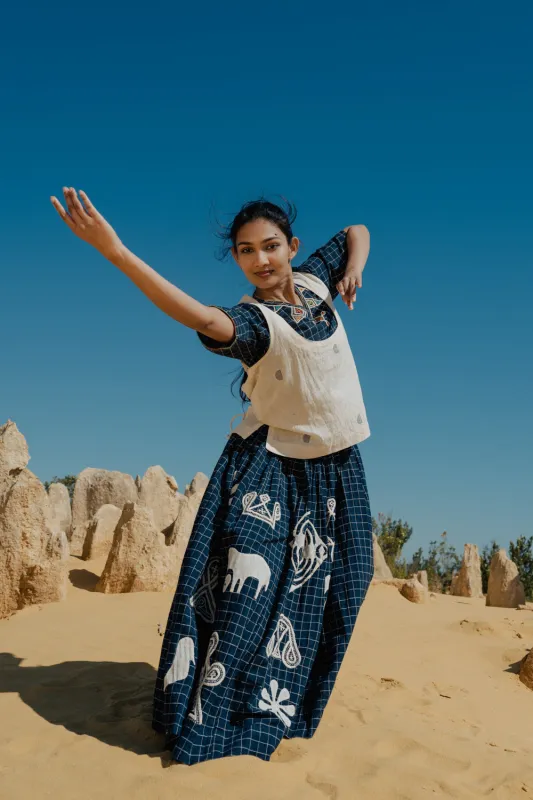 Layered Drawstring Top sold by Anjelms