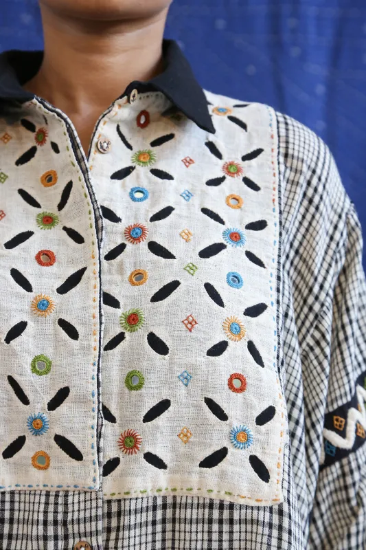 Embroidered Wide Yoke Shirt sold by Anjelms