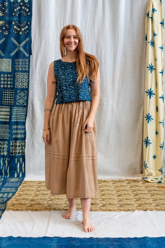 Ajrakh Tank Tie Top sold by Anjelms