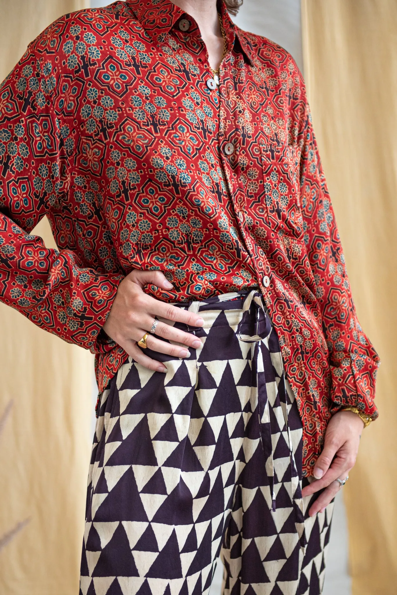 Ajrakh Unisex Shirt sold by Anjelms product image thumbnail 3