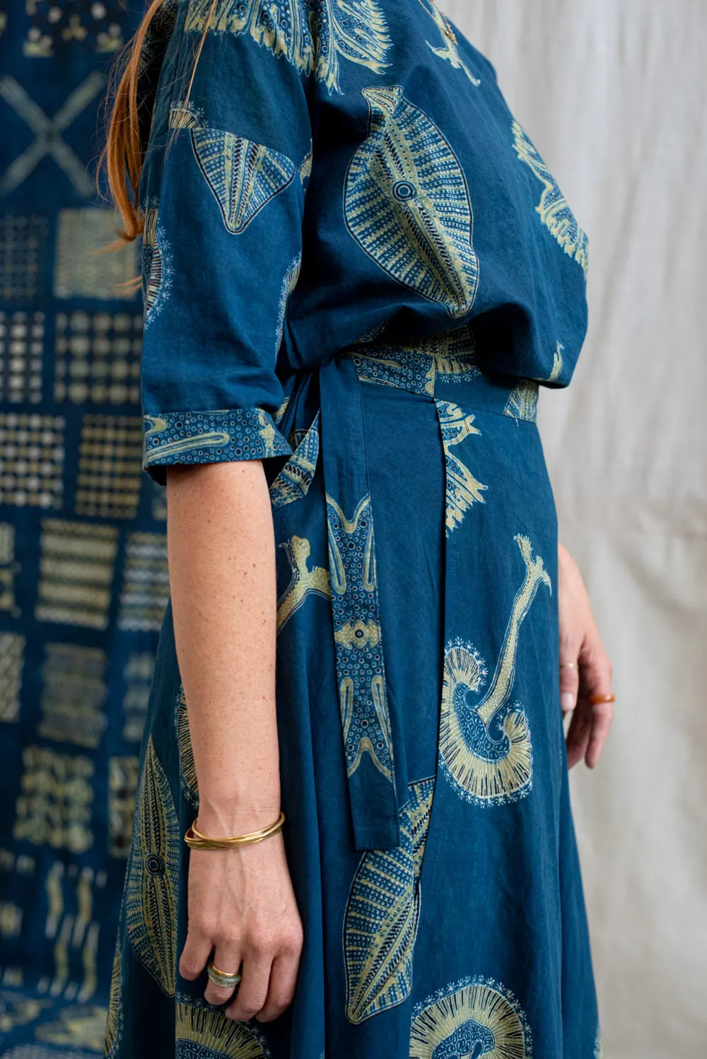 Ajrakh Maxi Wrap Skirt sold by Anjelms product image thumbnail 2