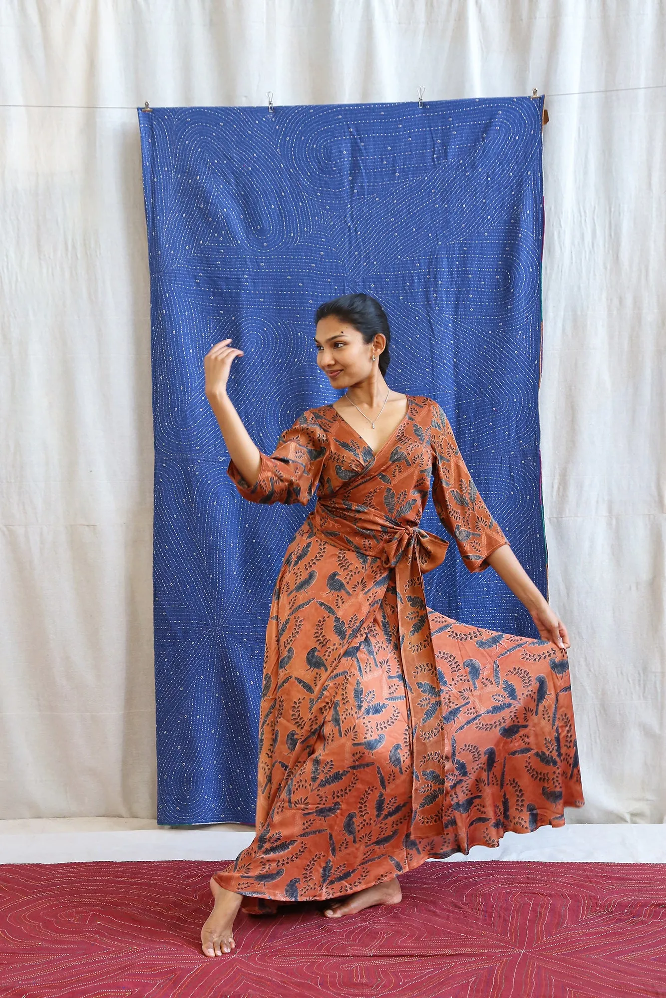 Ajrakh Wrap Tie Top sold by Anjelms product image thumbnail 2