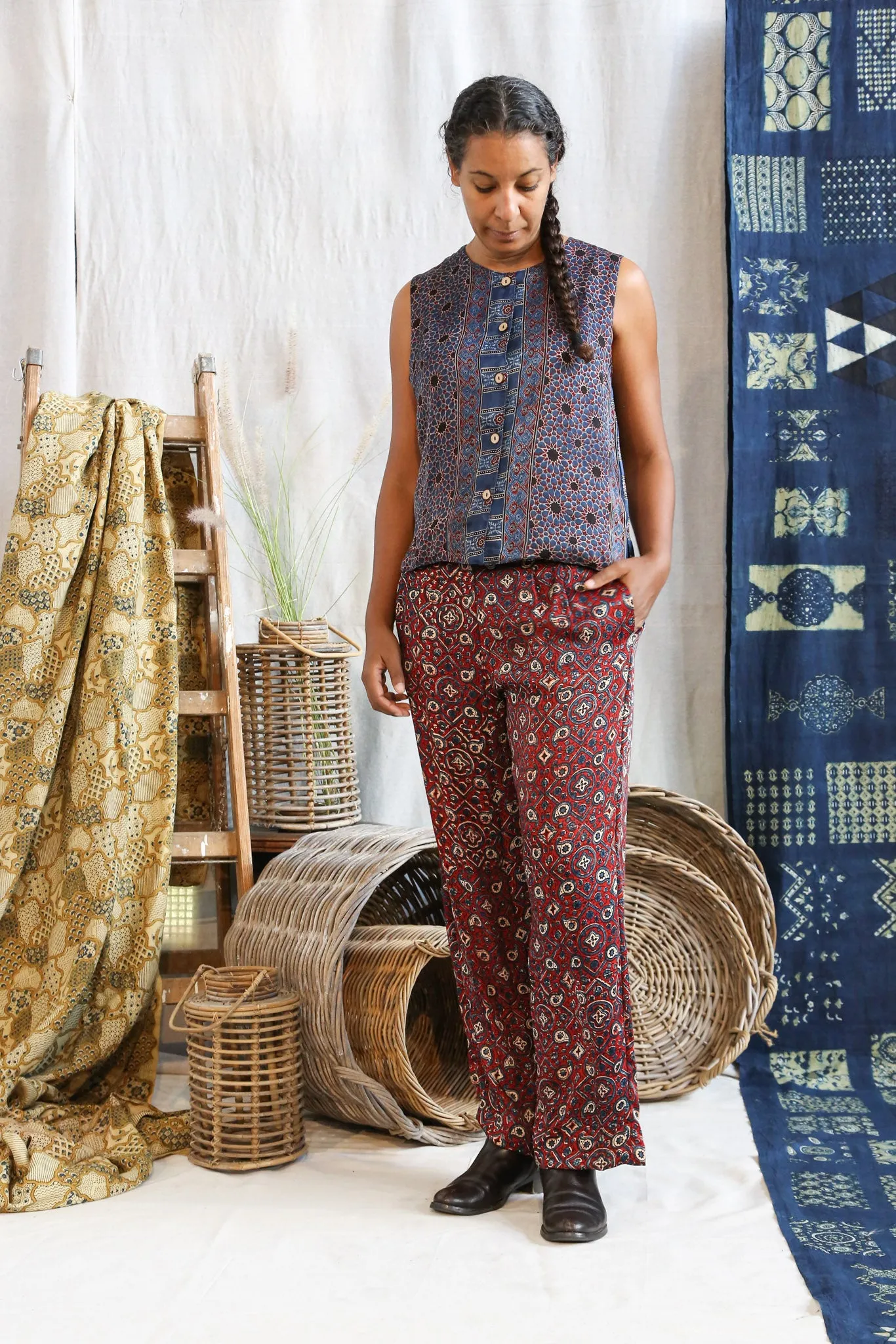 Ajrakh Vest Top sold by Anjelms product image thumbnail 2